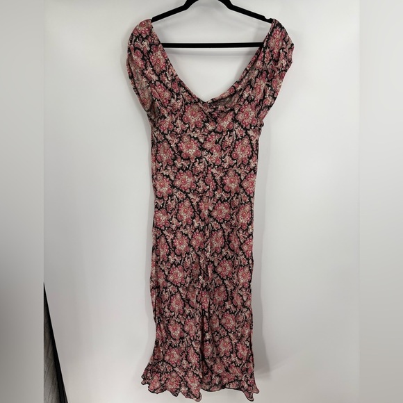 Rampage Y2K 90s Vintage Coquette Boho Floral Print Rayon Midi Dress Size 8-10 - Picture 16 of 16